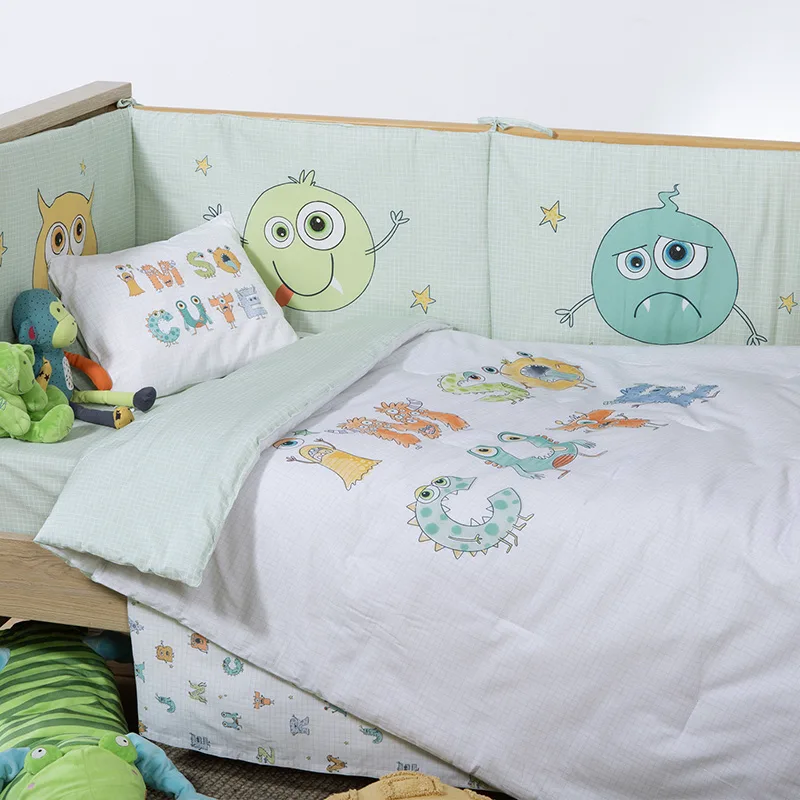 Κουβερλί Κούνιας 110X140 Nef Nef Alphabet Monster Pistachio (110x140)