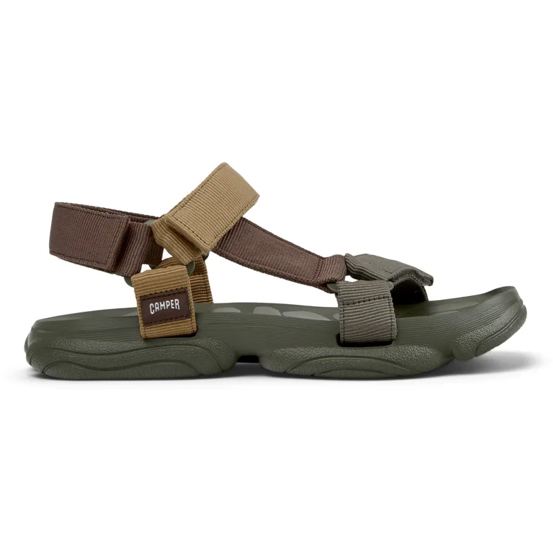 CAMPER Karst Sandal - Casual παπούτσια Για Ανδρικα - Καφέ,Πράσινο, Μέγεθος 40, Cotton fabric