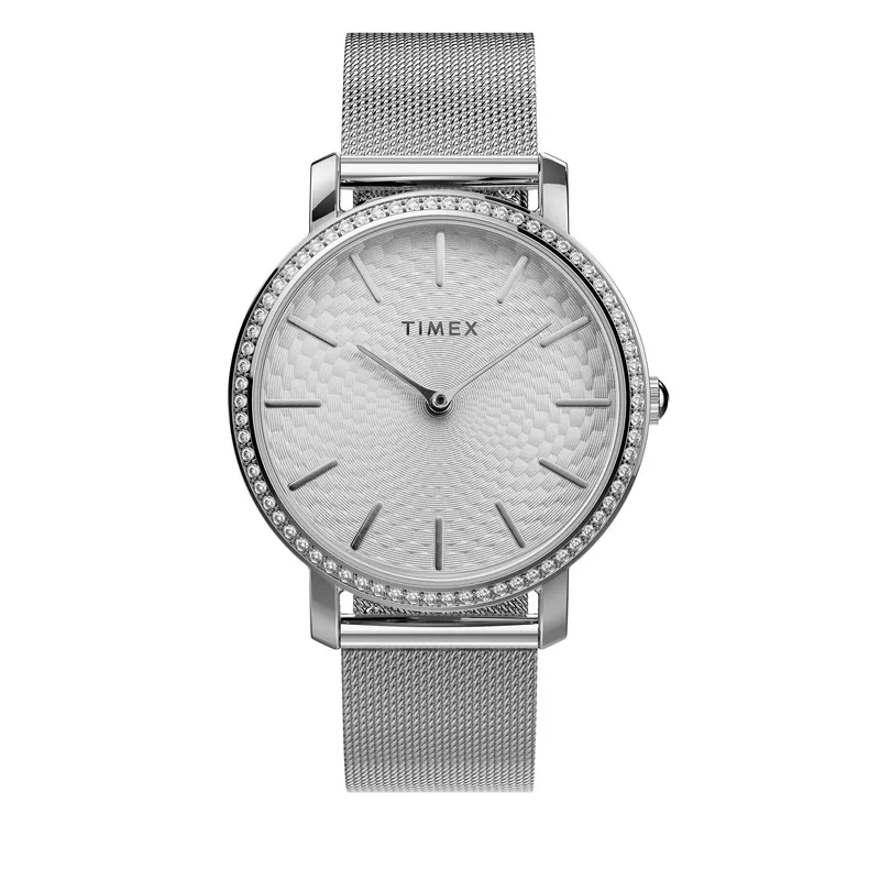 Ρολόι Timex City TW2V52400 Ασημί