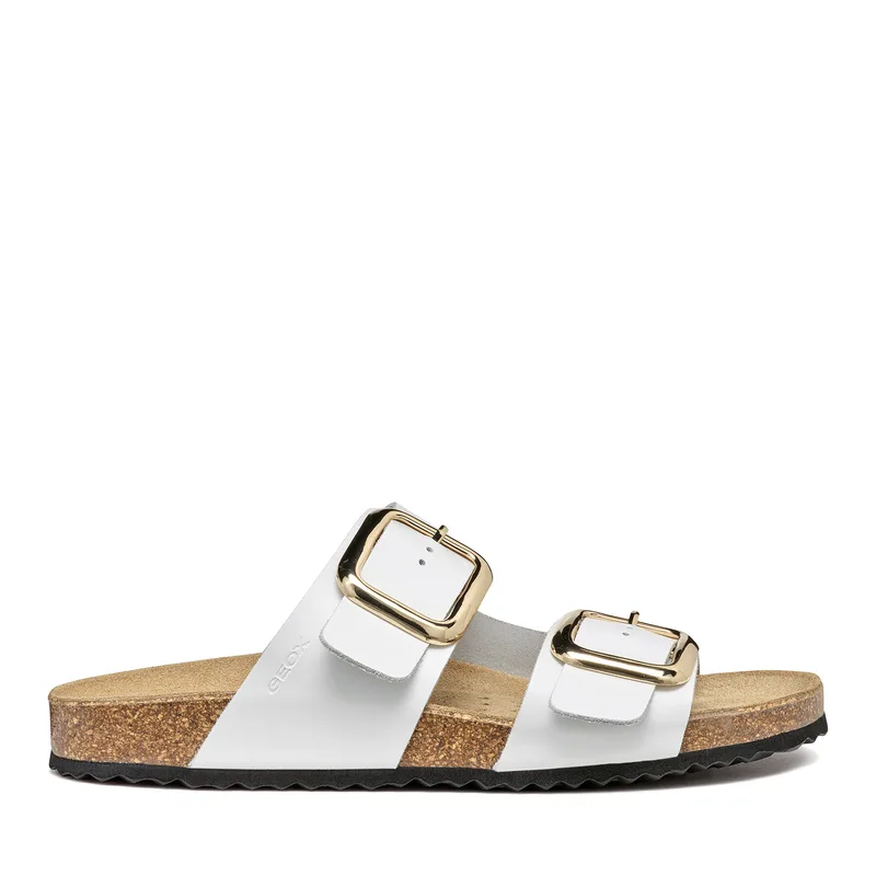Παντόφλες Geox D Brionia R D45Y3B 00085 C1000 Λευκό