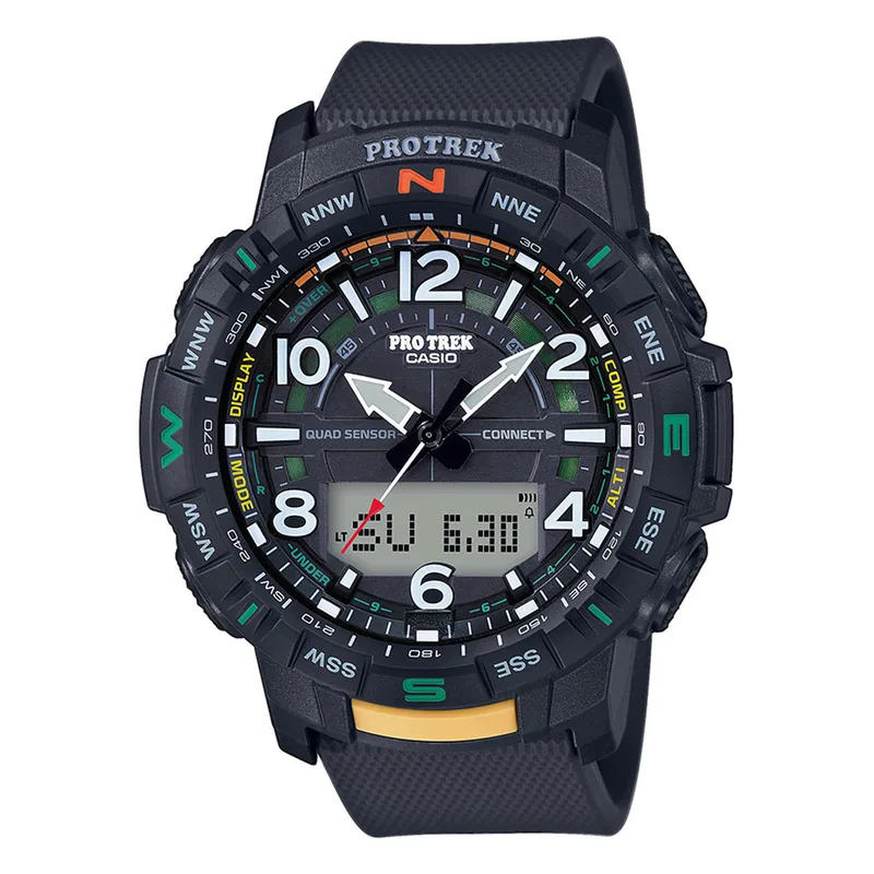 CASIO Protrek Bluetooth Triple Sensor Black Rubber Strap PRT-B50-1ER
