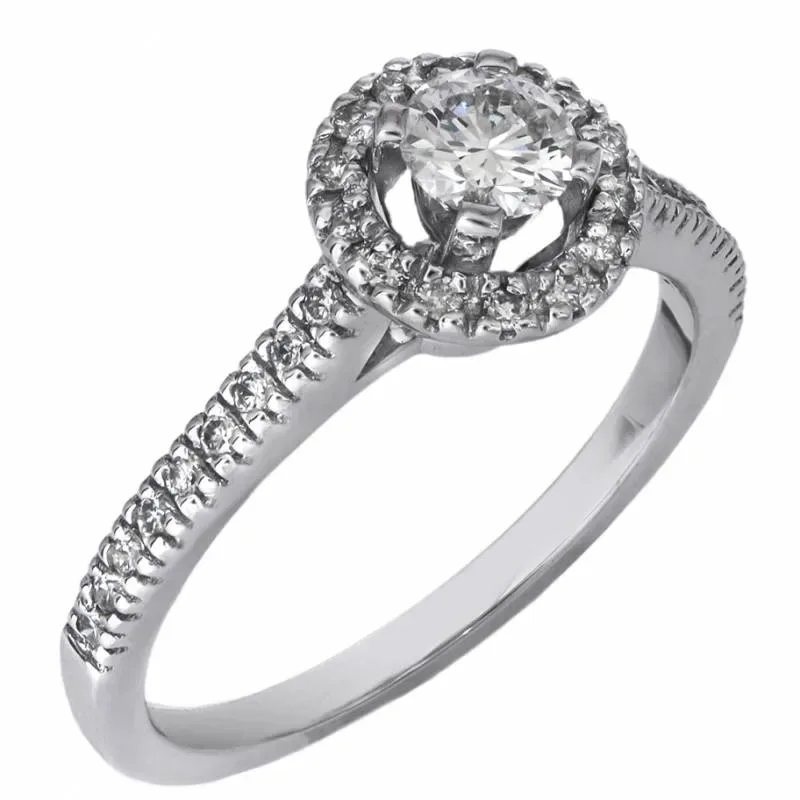 Γυναικείο μονόπετρο με μπριγιάν 18K 027021 027021 Χρυσός 18 Καράτια