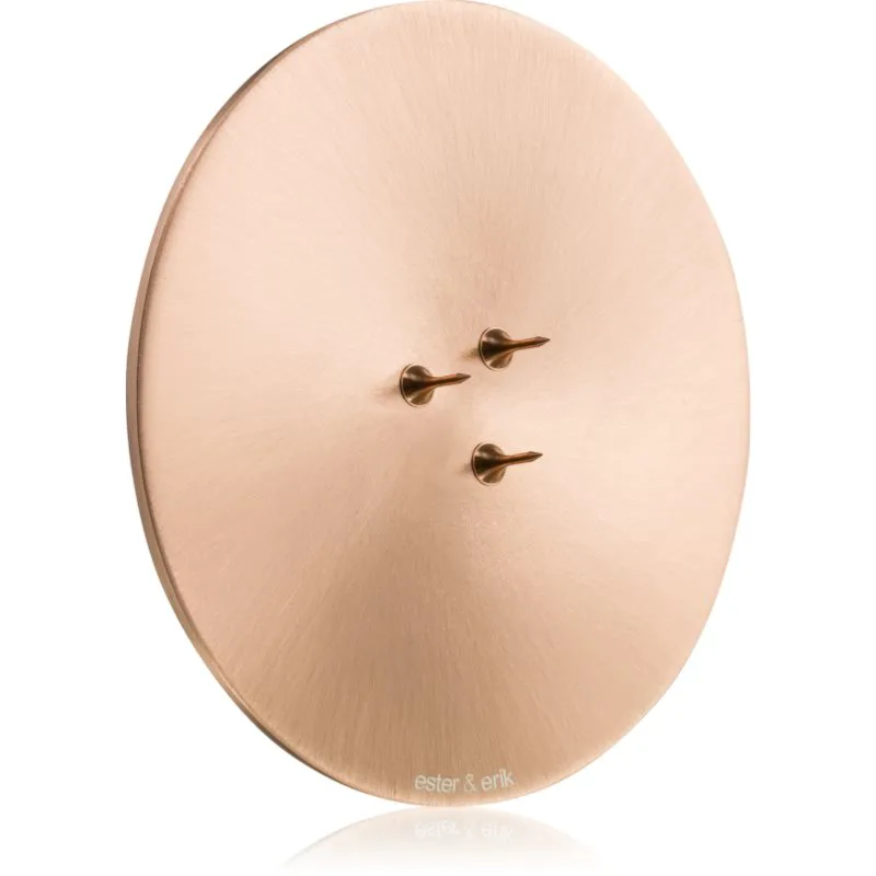 ester & erik accessories candle plates κηροπήγιο για αρωματικά κεριά matt rose gold 9 εκ