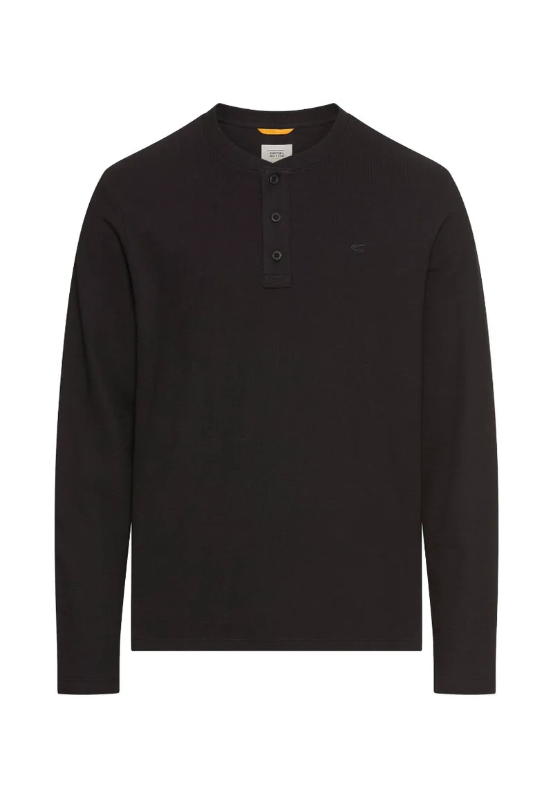 ΑΝΔΡΙΚΗ ΜΠΛΟΥΖΑ CAMEL ACTIVE T-SHIRT M.M. HENLEY ΚΑΝΟΝΙΚΗ ΓΡΑΜΜΗ ΑΝΘΡΑΚΙ