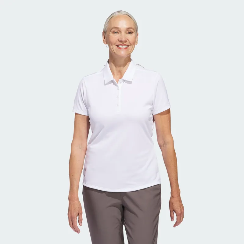 adidas Women'S Solid Performance Short Sleeve Polo Shirt (9000184615_1539)