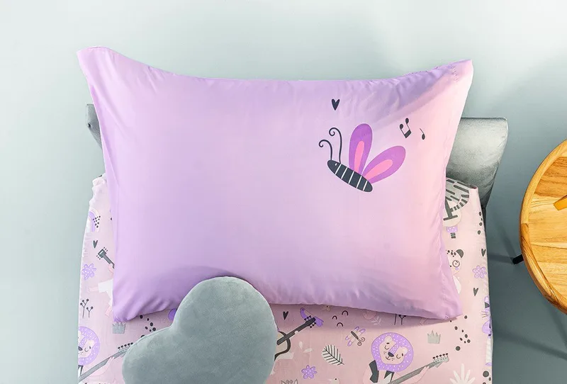 Παιδική Μαξιλαροθήκη Διακόσμησης Saint Clair Jazz Lilac 50x70