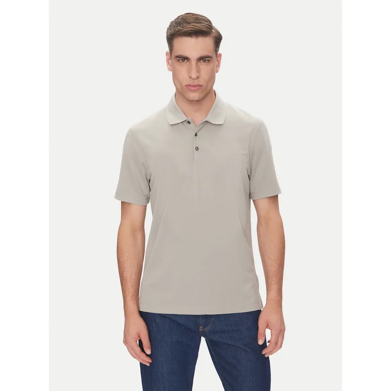 Calvin Klein Polo LV04LB220G Μπεζ Regular Fit