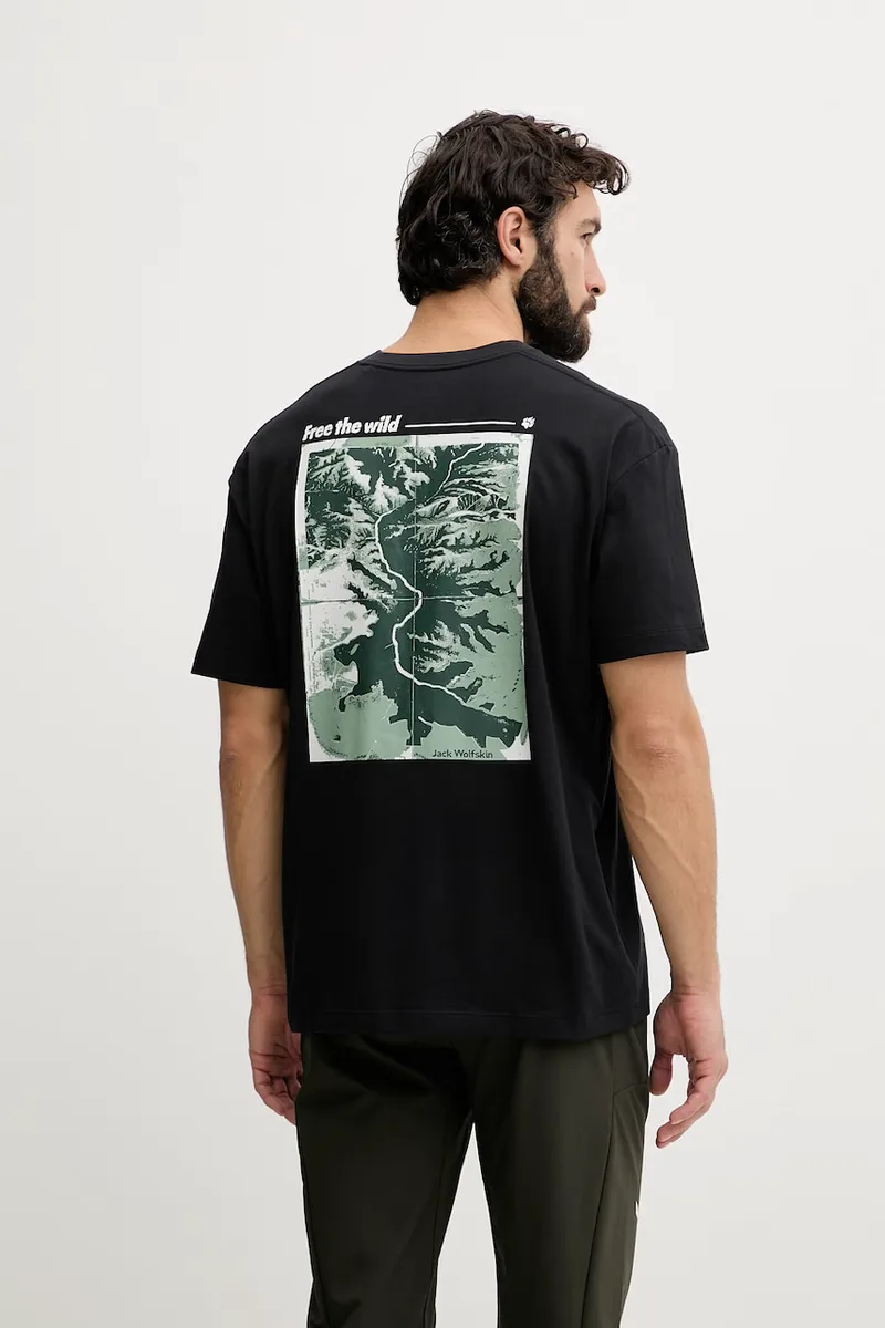Jack Wolfskin t-shirt Ανδρικό βαμβακερό Confident