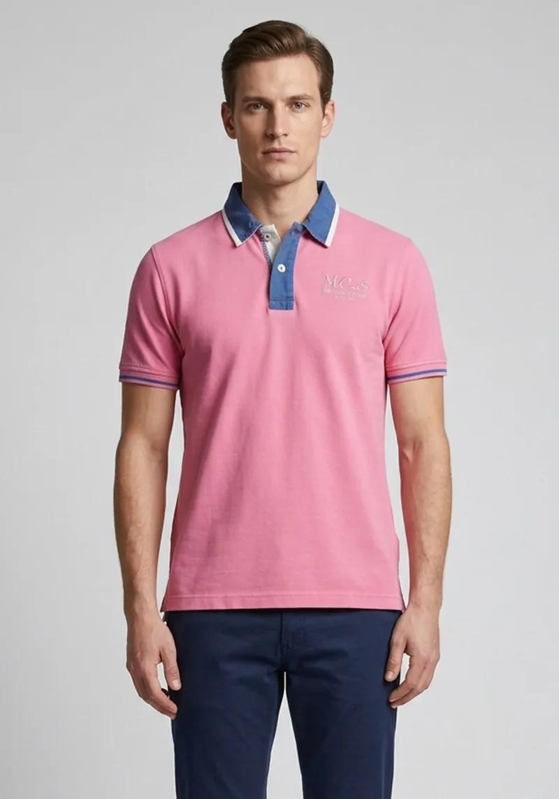 MCS Marlboro Classics Μπλούζα Polo - ALCN315 L0013402 034 Ροζ