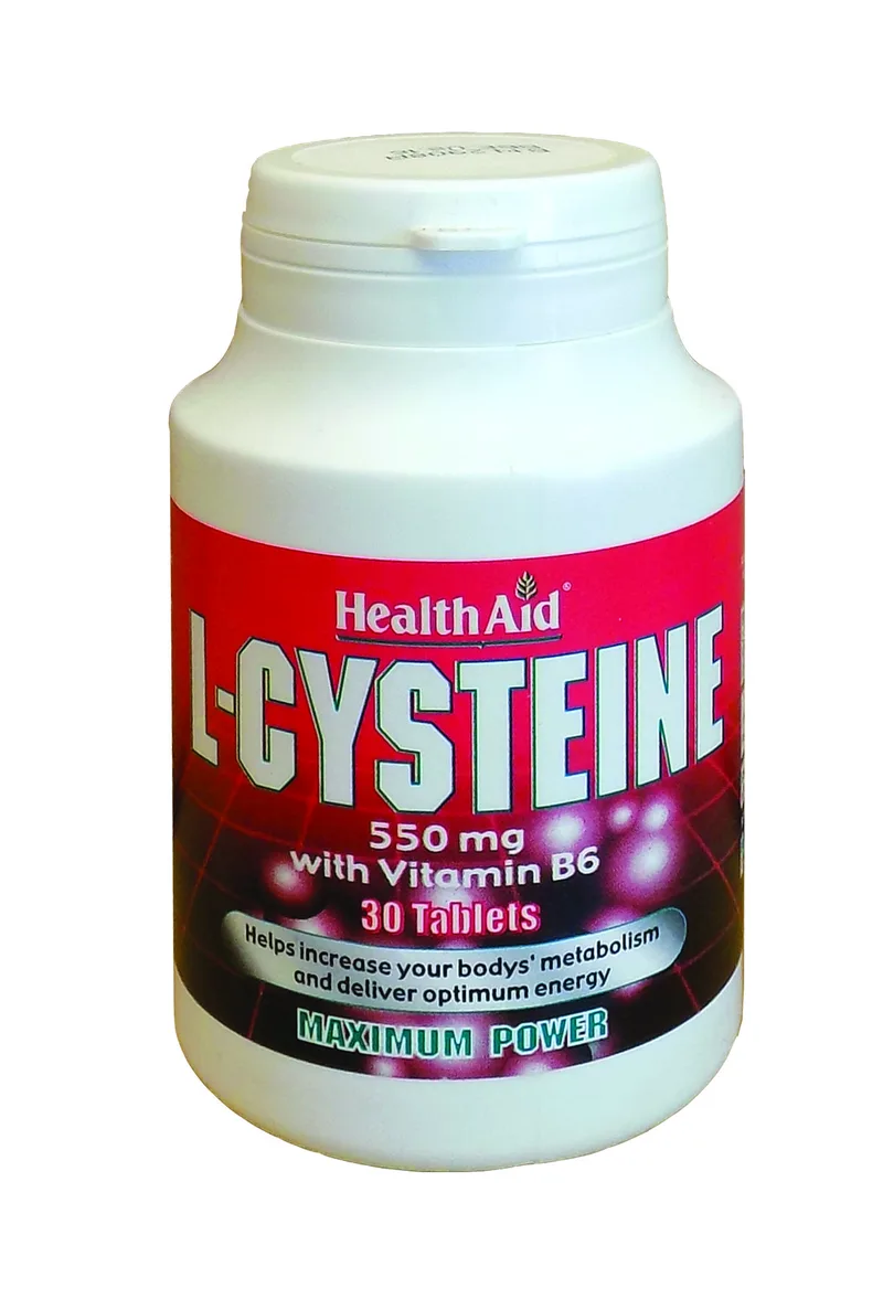 HEALTH AID L-Cysteine 550mg & Vitamin B6 10mg 30 Ταμπλέτες