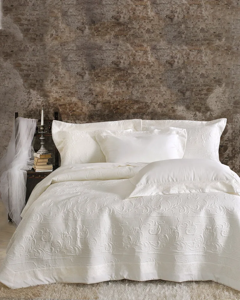 KRISPA - ΣΕΤ ΚΟΥΒΕΡΛΙ ΛΕΥΚΟ ΣΕΤ 7 ΤΕΜΑΧΙΑ (1 235X250 - 2 240X260 - 4 50X70)