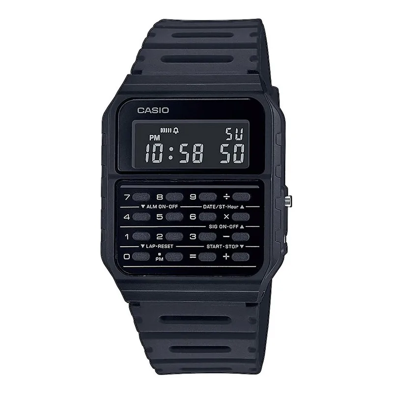 CASIO Vintage Blue Rubber Strap CA-53WF-1BEF