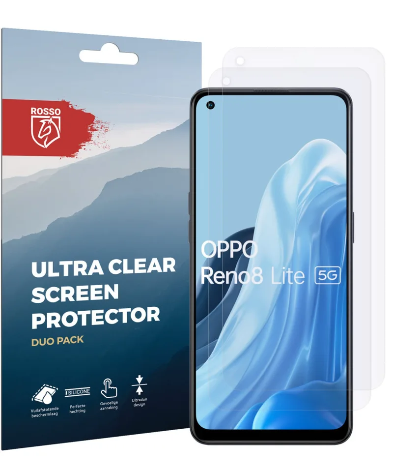 Κόκκινο Ultra Clear Screen Protector - Μεμβράνη Προστασίας Οθόνης - OnePlus Nord N20 5G / Oppo Reno 8 Lite - 2 Τεμάχια (8719246353505)