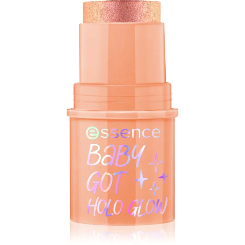 essence BABY GOT HOLO GLOW λαμπρυντική μπάρα απόχρωση 10 Holy Apricotly 5 γρ