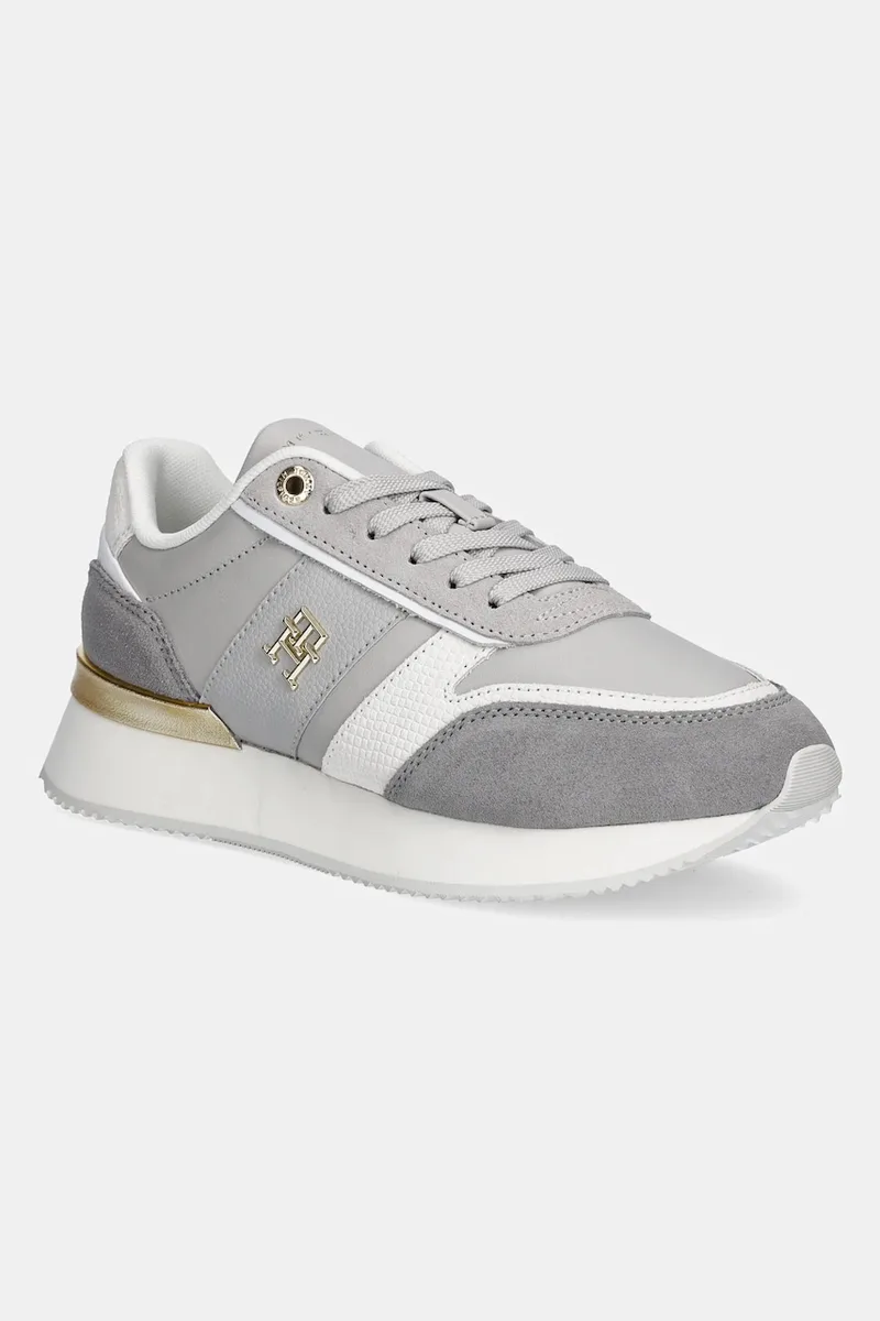 Δερμάτινα sneakers Tommy Hilfiger TH FASHION RUNNER