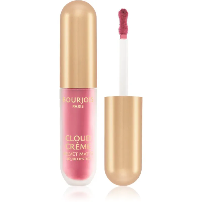 Bourjois Cloud Crème Velvet Matte υπερ ματ υγρό κραγιόν απόχρωση 01 Rose Bonbon 3.1 ml