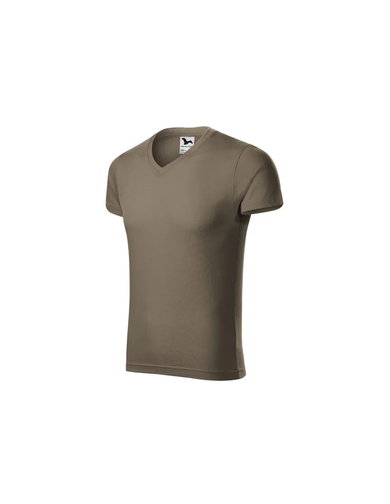 Malfini Ανδρικό Διαφημιστικό T-shirt Κοντομάνικο σε Γκρι Χρώμα MLI-14629