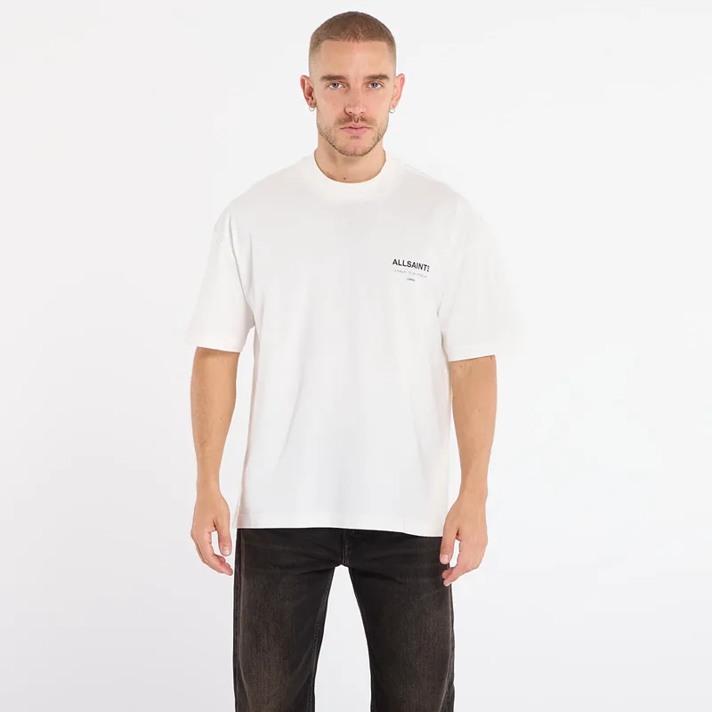 T-shirt AllSaints Underground Ss Crew Ashen White M