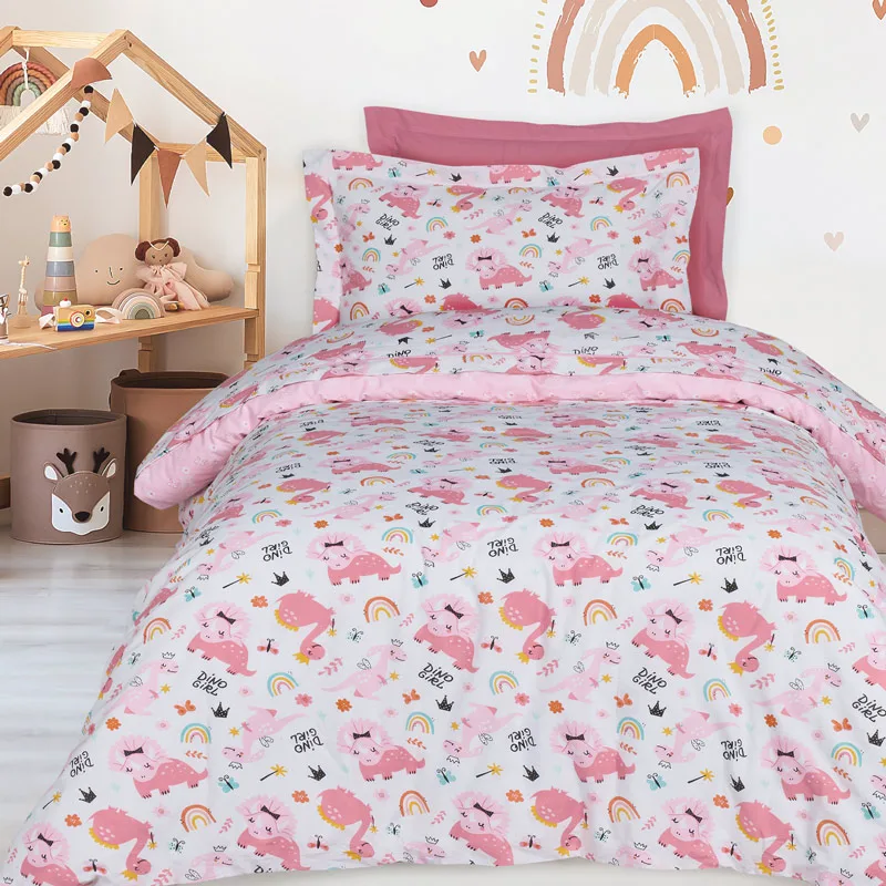 Σεντόνια Μονά Σετ Das Home Kids 4936 Ροζ