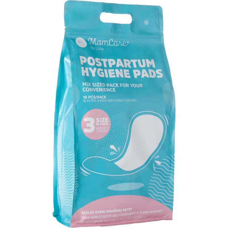 MomCare by Lina Postpartum Pads σερβιέτες λοχείας 18 τμχ