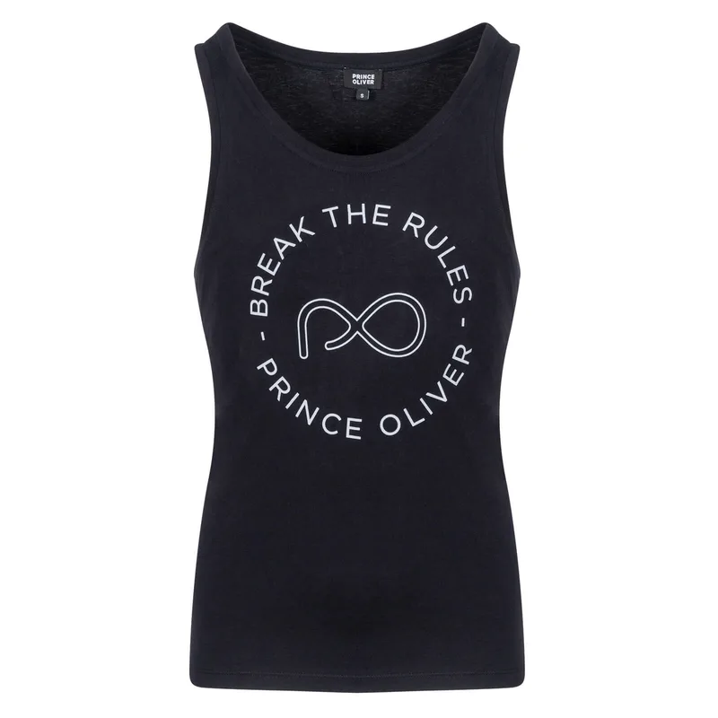 Prince Oliver Ανδρική Μπλούζα Αμάνικη Μαύρη (Modern Fit)