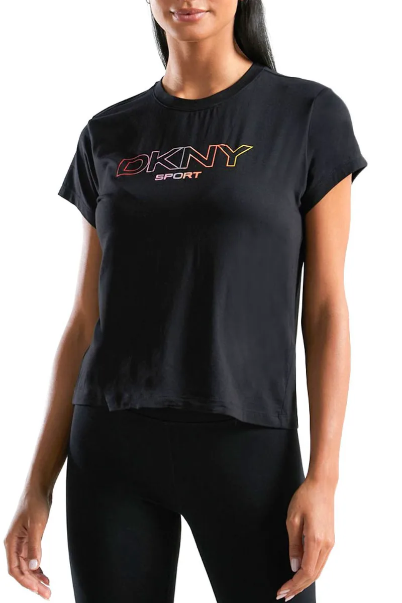 Μπλούζα Κοντομάνικη DKNY Sport Logo DP1T8020-BLK Γυναικείο