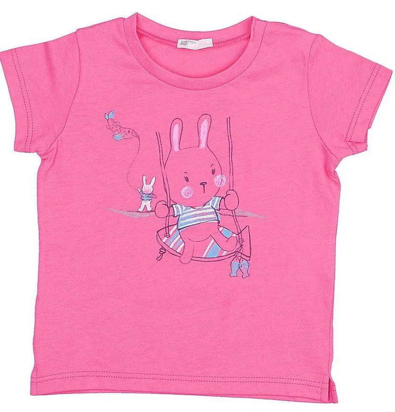 T-SHIRT BENETTON BY THE SEA 3 BB ΦΟΥΞΙΑ (68 CM)-(6-9 ΜΗΝΩΝ)