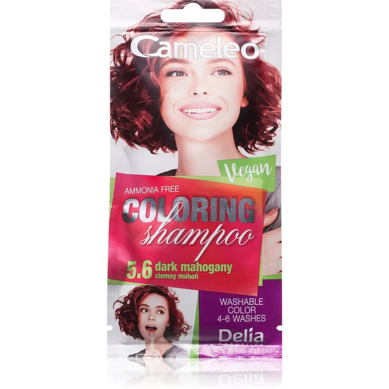 Delia Cosmetics Cameleo Coloring Shampoo σαμπουάν με χρώμα για τα μαλλιά απόχρωση 5.6 Dark Mahogany 40 ml