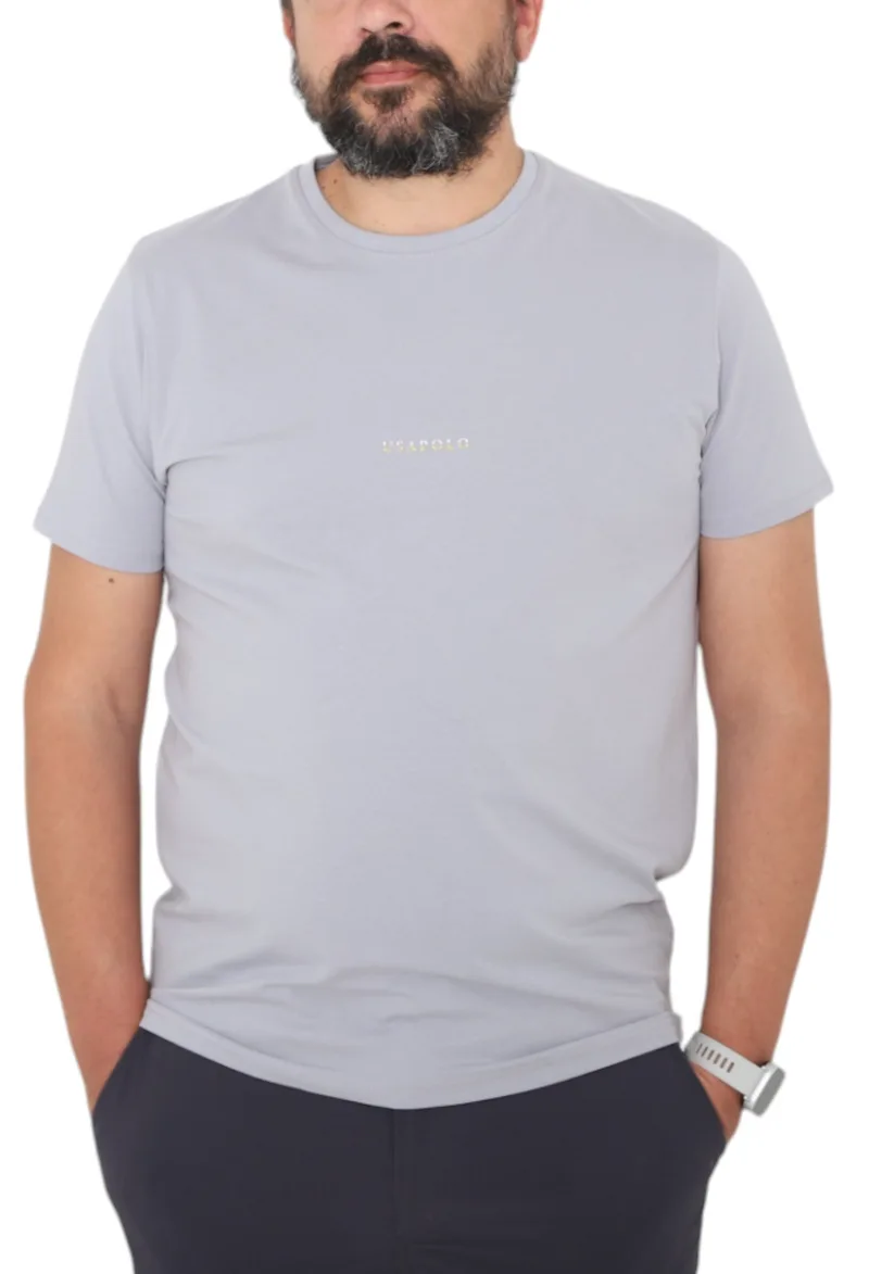 Μπλούζα Κοντομάνικη USA POLO CLUB Sleeve T-Shirt HSS25344-GRAY Ανδρικό