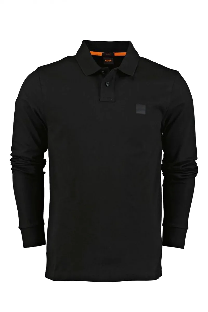 BOSS CASUAL POLO PASSERBY ΜΑΥΡΟ