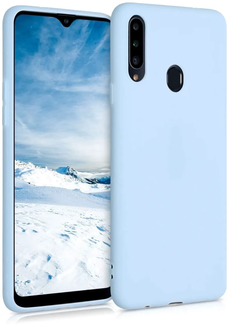 KWmobile Θήκη Σιλικόνης Samsung Galaxy A20s - Light Blue Matte (52929.58)