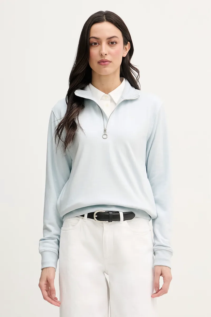 U.S. Polo Assn. μπλούζα γυναικεία με βαμβάκι DHM LB Quarter Zip