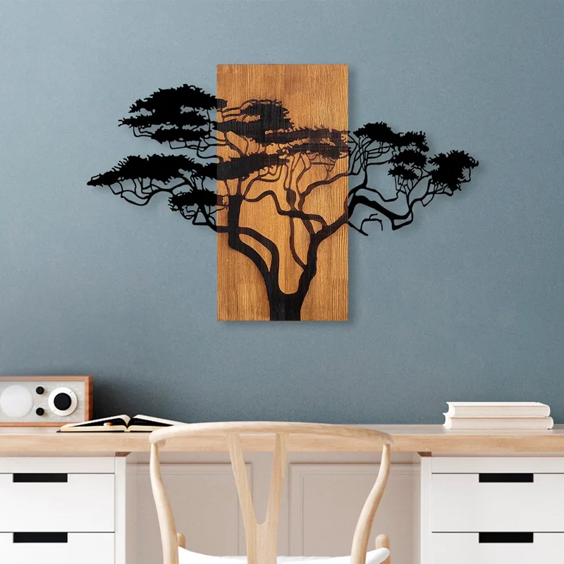 Ξύλινο Διακοσμητικό Τοίχου Acacia Tree - 387 891Tnl3152 90x58 cm
