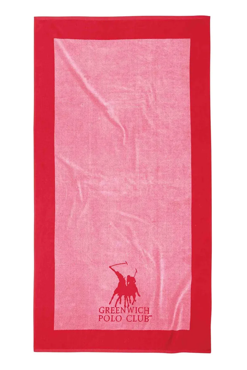 Greenwich Polo Club γυναικεία πετσέτα θαλάσσης με λογότυπο 180 x 90 cm "4000" - 267901804000 Ροζ