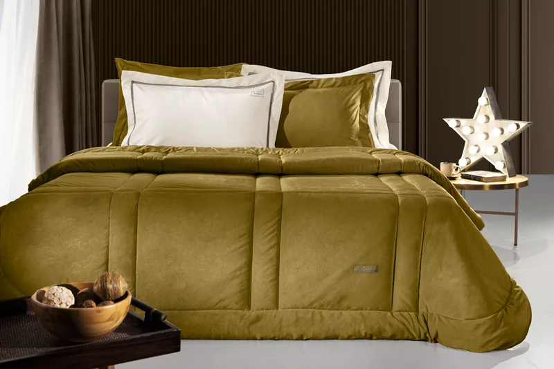 Πάπλωμα Ημίδιπλο 180x220εκ. Crystal Velvet Golden Guy Laroche (Ύφασμα: Βελούδο, Μέγεθος: Ημίδιπλα ) - Guy Laroche - 5206480636066