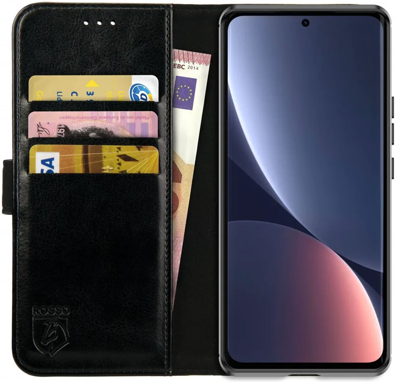 Κόκκινο Element PU Θήκη Πορτοφόλι Xiaomi 12 Pro 5G - Black (8719246358388)