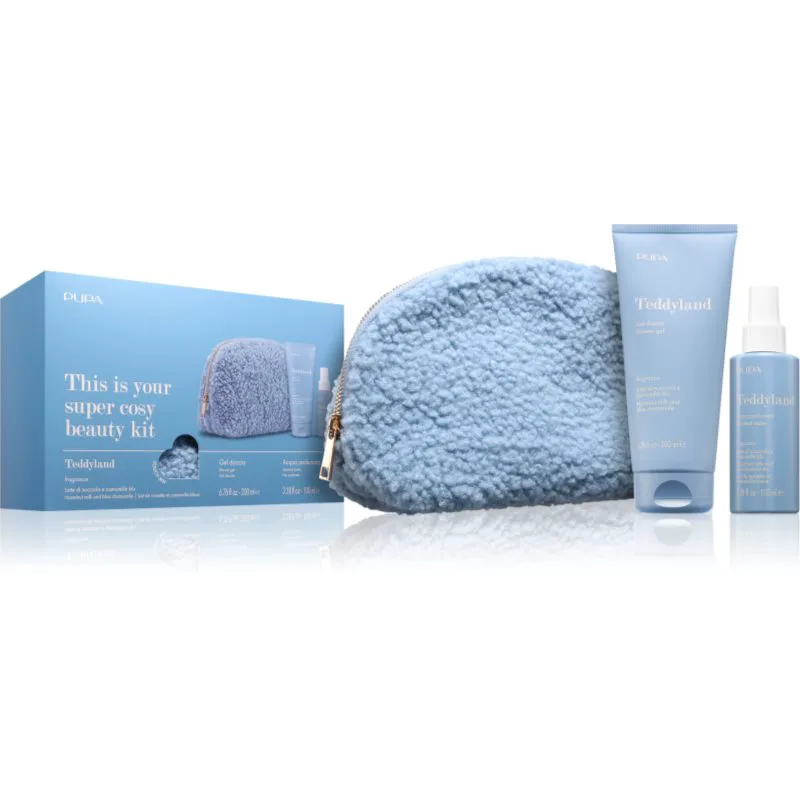 PUPA Milano Teddyland Kit σετ δώρου για γυναίκες Hazelnut Milk and Blue Chamomille 1 τμχ