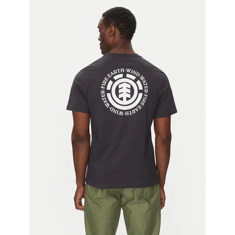 Element T-Shirt ELYZT00490 Μαύρο Regular Fit