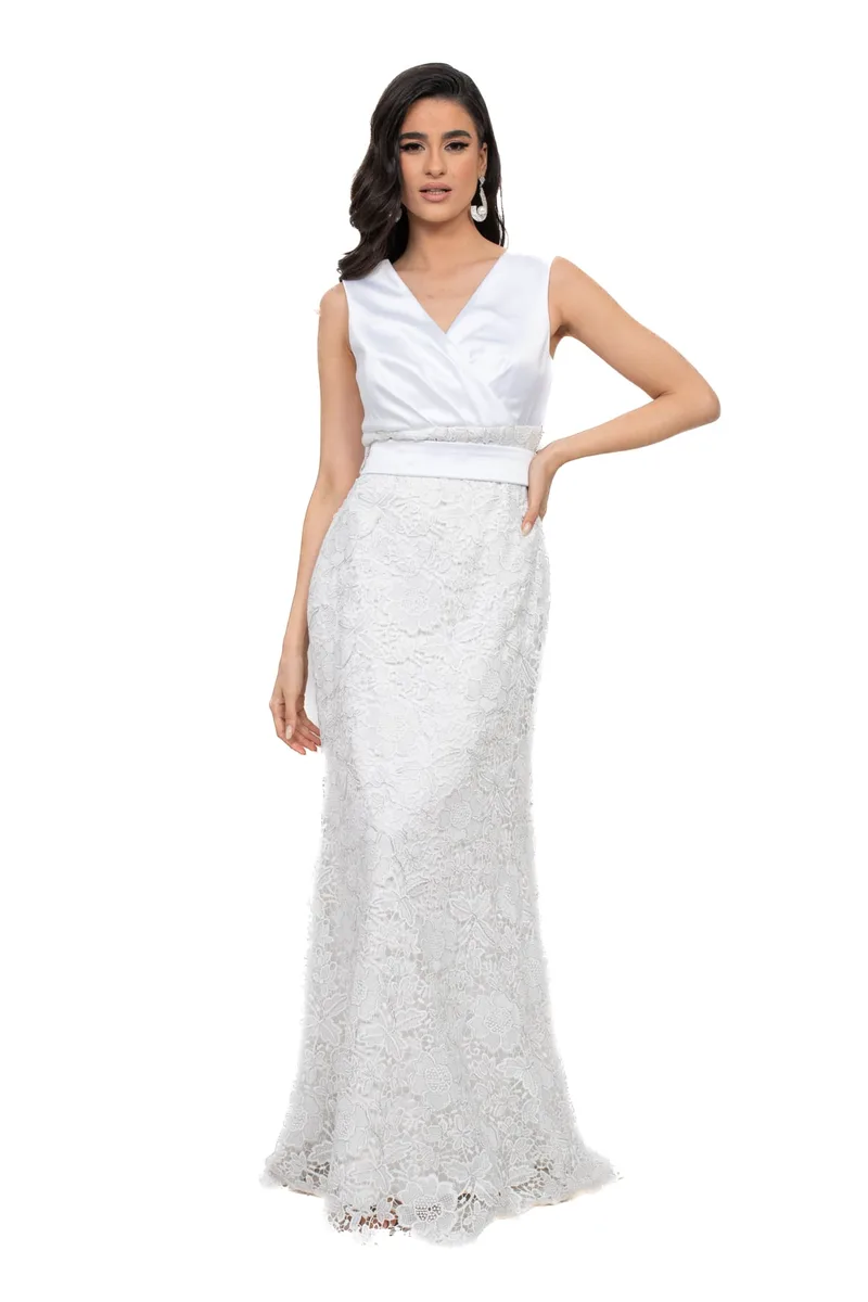 ΦΟΡΕΜΑ BRIDAL ΔΑΝΤΕΛΑ ΛΕΥΚΟ