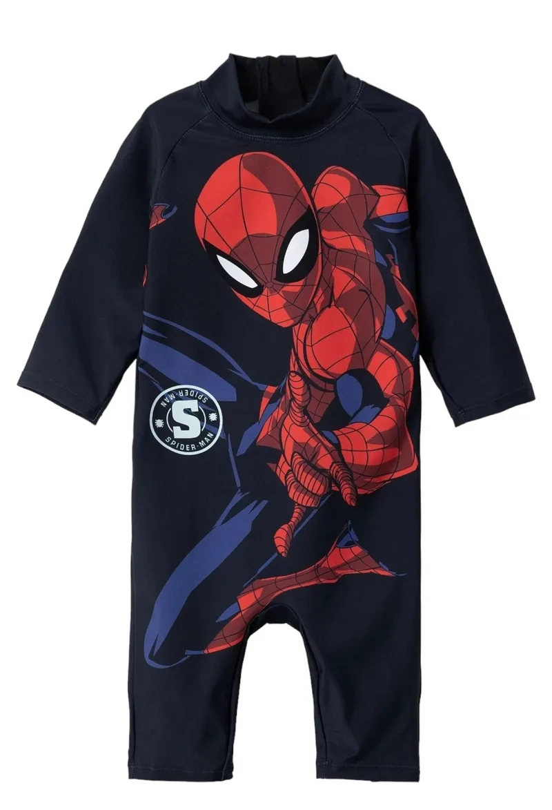 Μαγιό Ολόσωμο Name It Nmmmoth Spiderman Uv Suit Mar 13226906-Dark Sapphire Αγόρι