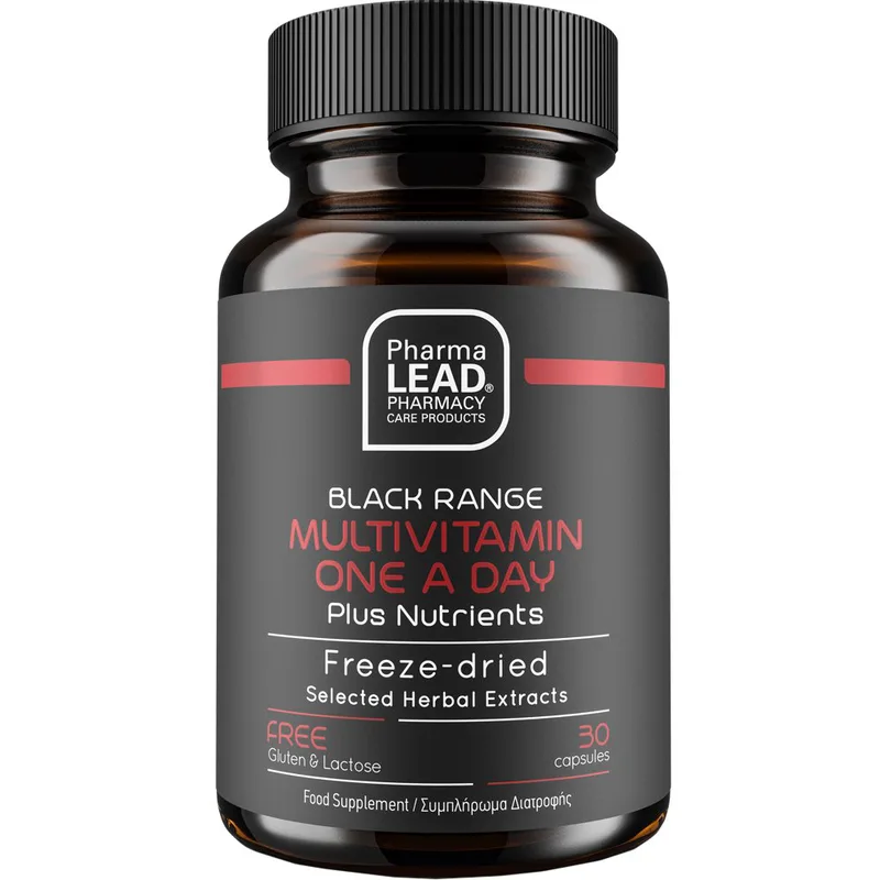 Pharmalead Black Range Multivitamin One A Day Plus Nutrients Συμπλήρωμα Διατροφής Βιταμινών, Μετάλλων, Εκχυλίσματος Βοτάνων για Ενέργεια, Τόνωση & Ενίσχυση του Οργανισμού 30caps