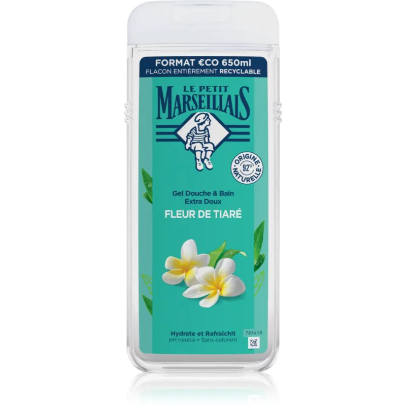 Le Petit Marseillais Tiaré Flower απαλό τζελ για ντους 650 ml