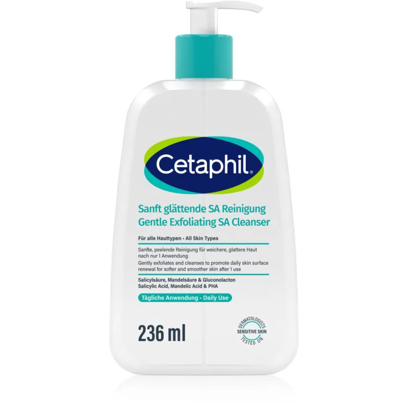 Cetaphil Gentle Exfoliating SA Cleanser απαλό τζελ απολέπισης για όλους τους τύπους επιδερμίδας 236 ml