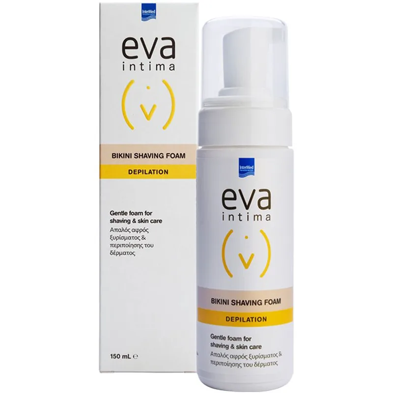 Eva Intima Depilation Bikini Shaving Foam Απαλός Αφρός Ξυρίσματος & Περιποίησης της Επιδερμίδας 150ml