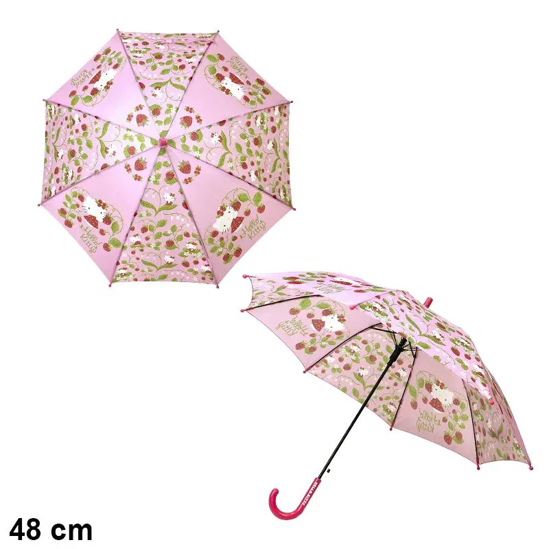 Ομπρέλα παιδική διάφανη διαμέτρου 48 cm CΥΡ Βrands - Hello Kitty Manual Transparent Umbrella (ροζ) Διάμετρος: 48cm.
