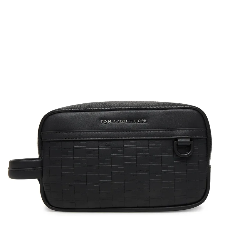 Τσαντάκι καλλυντικών Tommy Hilfiger Th Modern Washbag AM0AM13947 Μαύρο