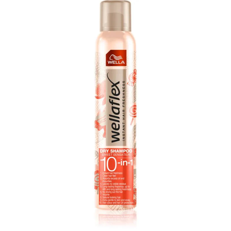 Wella Wellaflex Sweet Sensation ξηρόσαμπουάν με απαλό λουλουδάτο αρωματισμό 180 ml