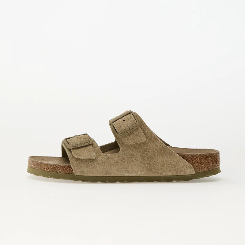 Sneakers Birkenstock Arizona Soft Footbed Suede Leather Faded Khaki EUR 40