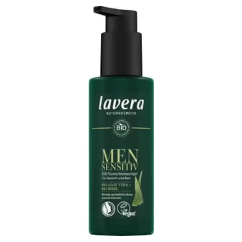 Lavera Men's sensitive 2in1 Cleansing Face Gel, 150 ml