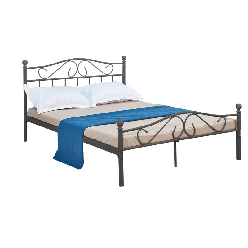 Κρεβάτι Yorick pakoworld μαύρο μεταλλικό 150x200x99εκ - PAKO WORLD - 285-000015